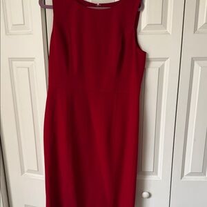 Nipon Boutique Vibrant Red Midi Dress w/Matching Jacket
